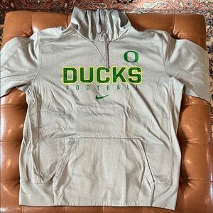 Nike Gray Ducks Football Hoodie